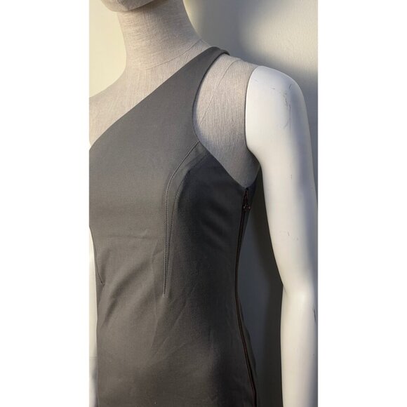 ALEXANDER WANG ONE SHOULDER BODYCON PENCIL DRESS SMALL 2/4 - Picture 4 of 8